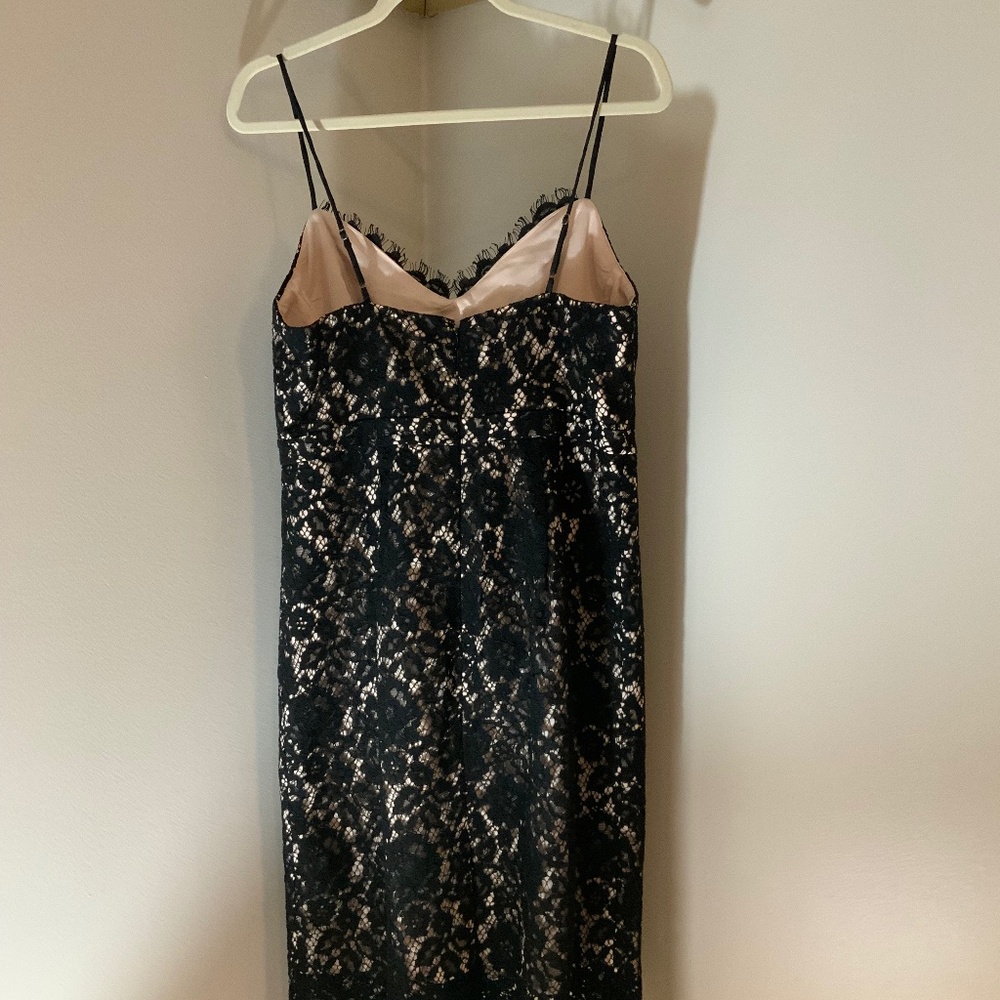 JCrew Black 10 Lace Adjustable Straps Dress Timeless Classic Wedding guest Party - Picture 3 of 11